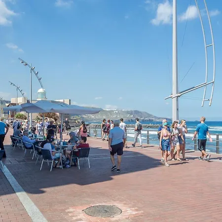 Flatguest Canteras 10 + Wifi + 5 Pax Лас-Пальмас-де-Гран-Канария